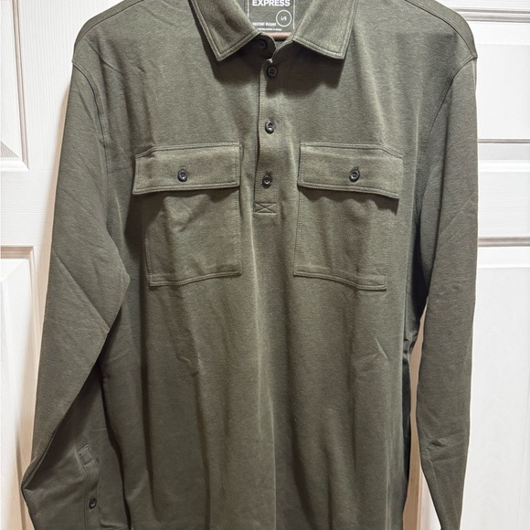Express Other - Express Men's Olive Green Shirt Large NWOT